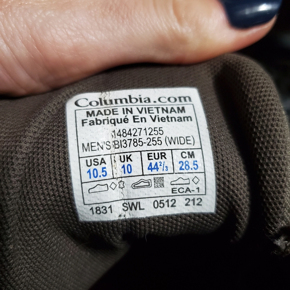 Men's Columbia hiking boots